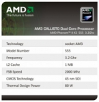 AMD Phenom II X2 555